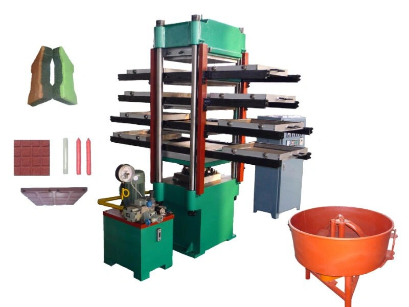 Rubber Floor Tile Making Machine / Rubber Mat Hydraulic Machine / Plate Vulcanizing Machine