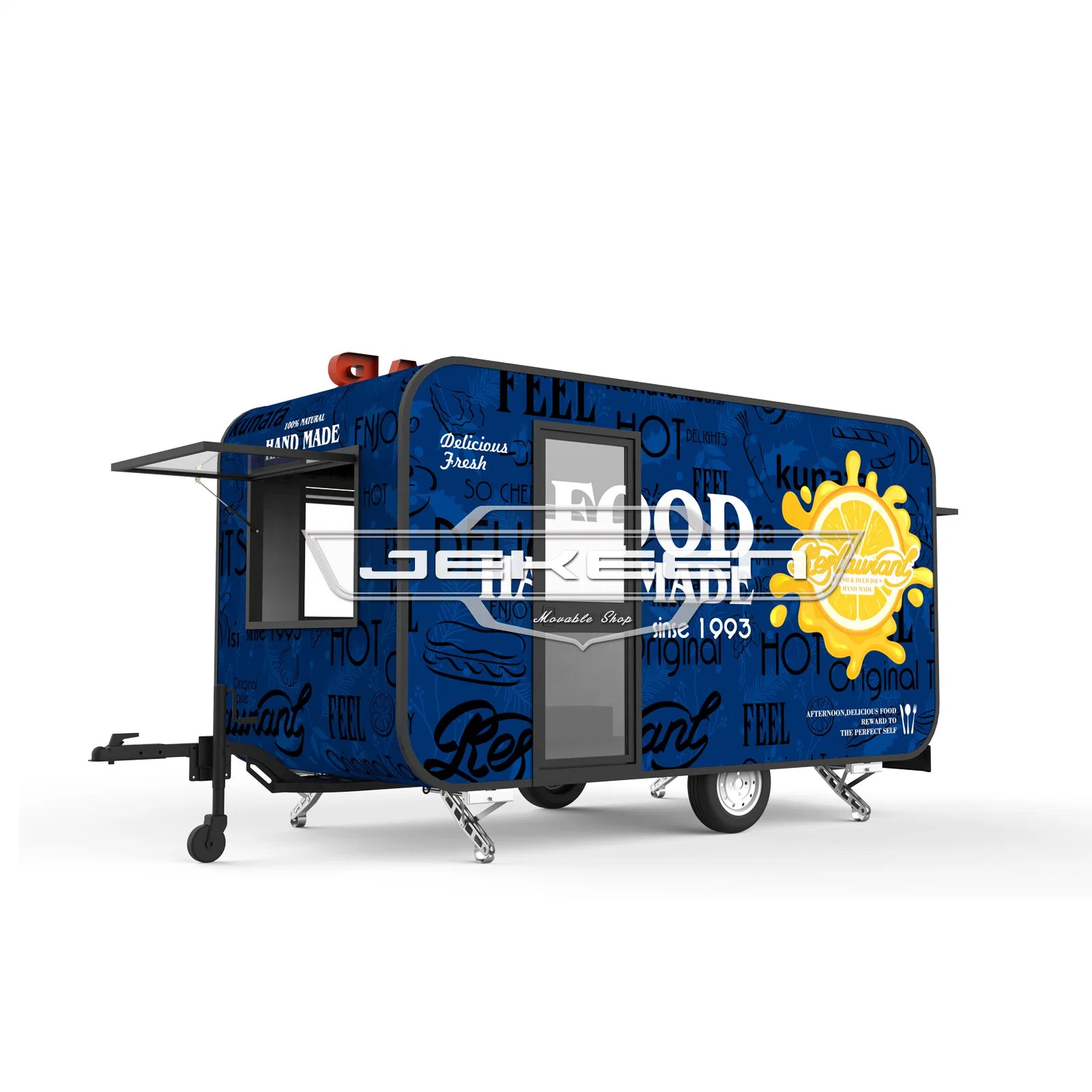 Jekeen Luxury Food Trailer with High quality/High cost performance  Chassis-Branka