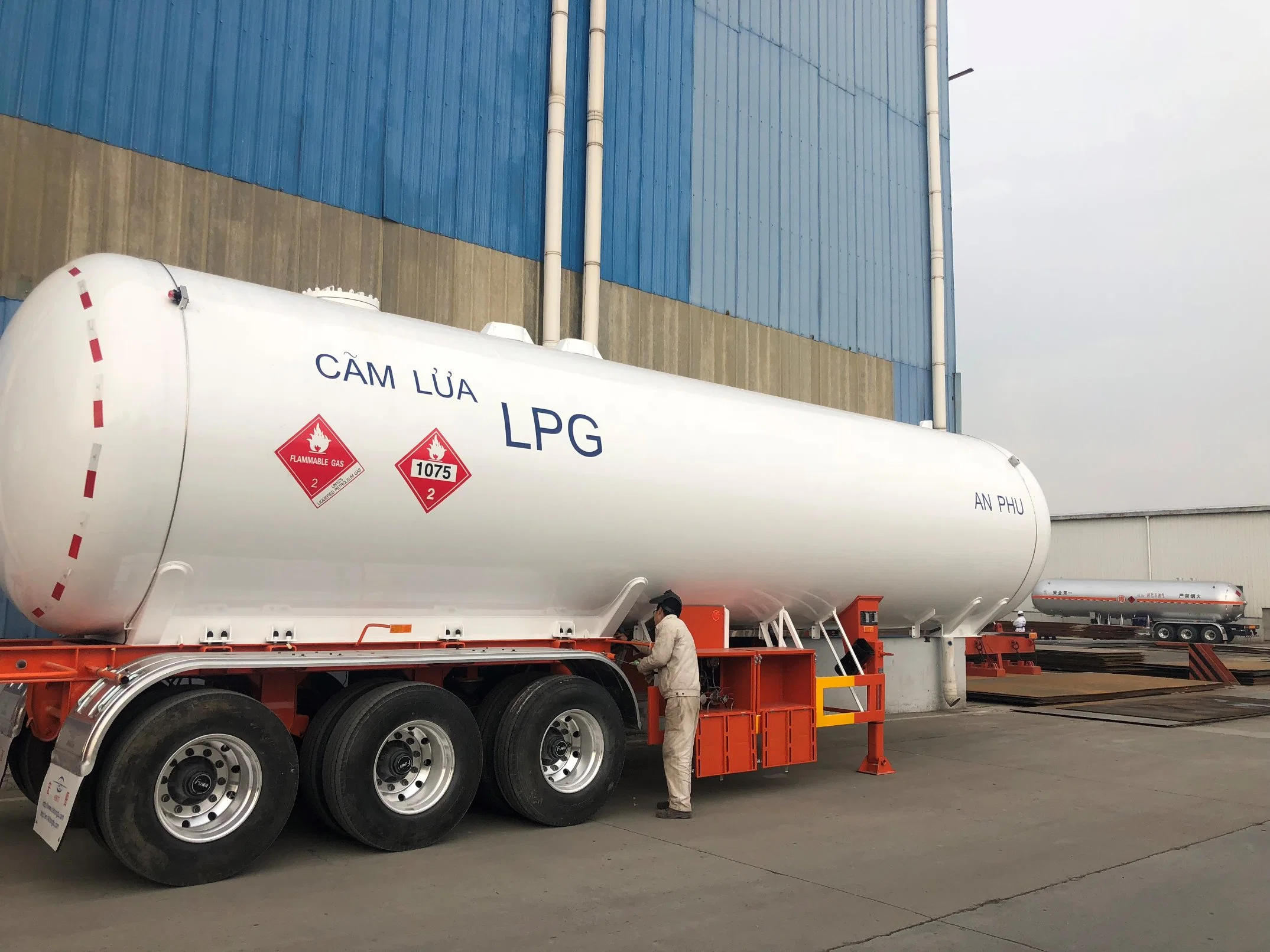 1500gallon Jost King camiones de transporte de GLP Trailers para la venta