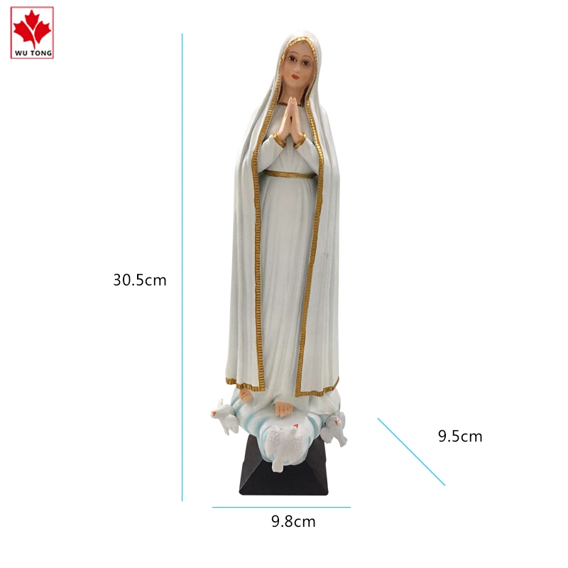 The Blessed Mother Virgin Mary Statue Polyresin Material