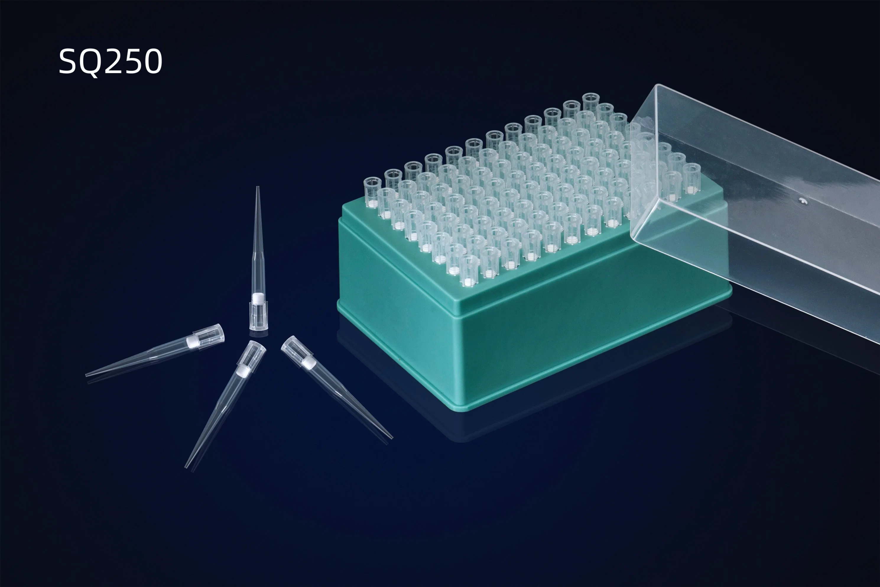 250UL Low-Retention Universal Pipette Filter Tips for Improved Accuracy