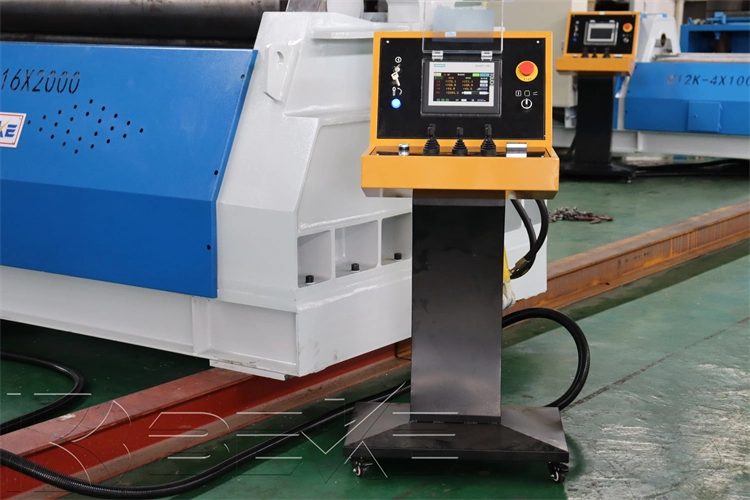 W12 Stainless Steel Plate Bend Rolling Machine 16mm Thickness High Precision Roller Machine