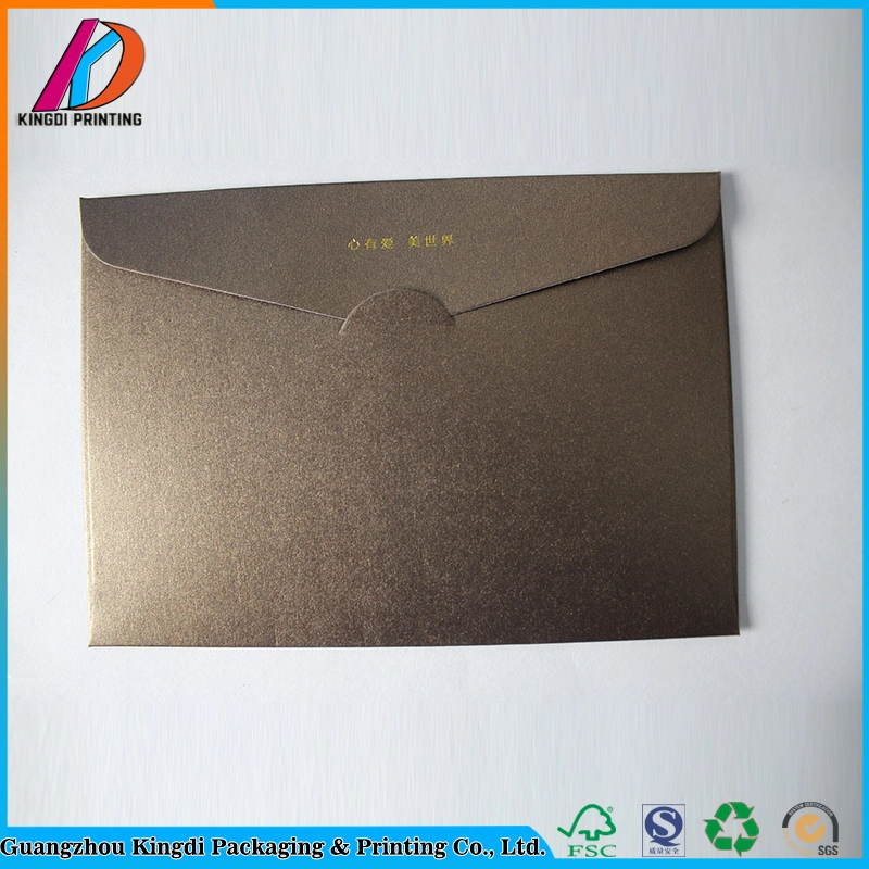 C5 Size Paper Envelope Bag with Gold Embossing