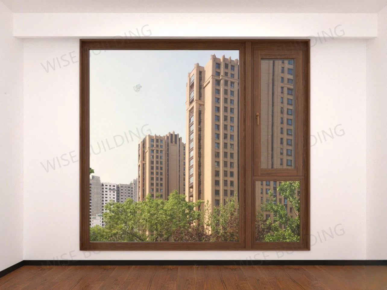 Open out Commercial Thermal Insulated Double Glazed Aluminium Casement Window