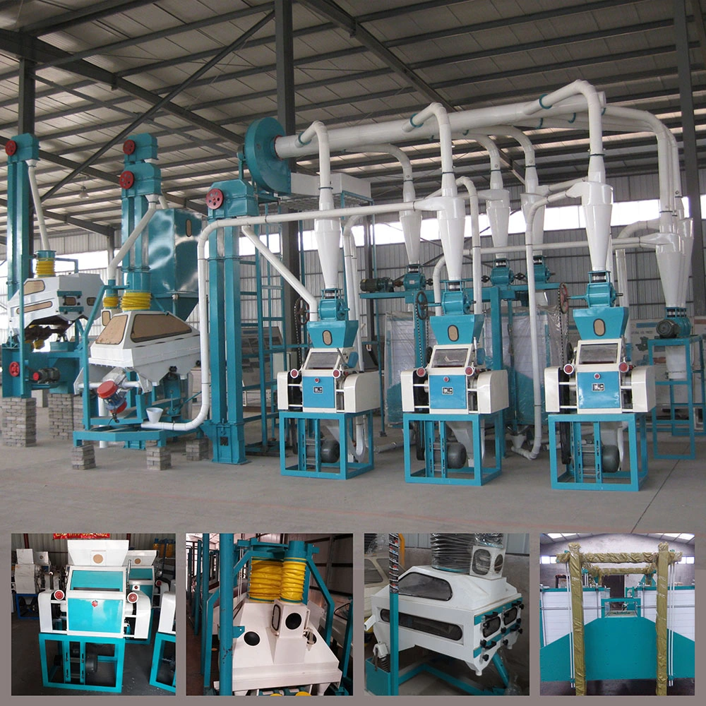 Compact Steel Structure Corn Mill for Corn Flour Grits