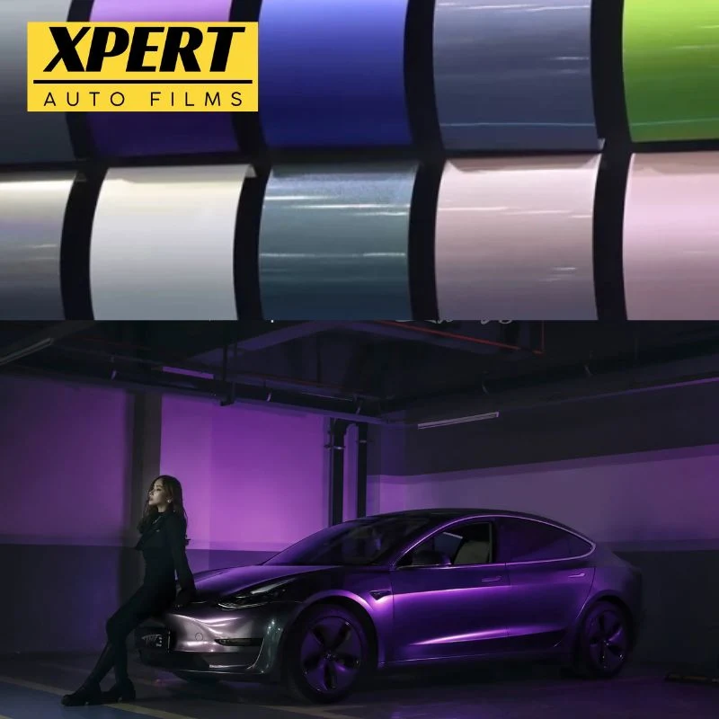 Xpert Matte Finish Auto-adhésif Hydrophobe Vinyle de Protection contre les Abrasions Changeant de Couleur Ppf Garantie de 5 à 10 ans.