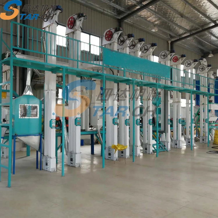 Commercial High quality/High cost performance  Complete Set 50tons Auto Types of Rice Mill for Sale