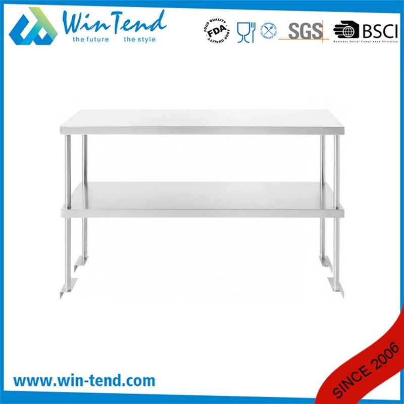 Kitchen Stainless Steel Storage Overhead Rack Top Shelf for Work Table