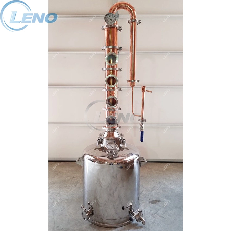 Alcohol Distillation Modular Moonshine Pot Still Reflux Column for Whisky Rum Gin Vodka Brandy Spirit Wine Equipment Distiller