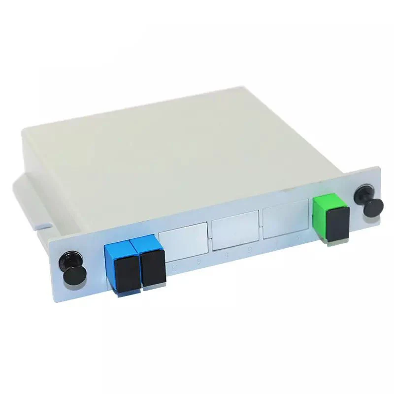 Best Sale Fiber Optic Cassette Card Inserting Modular with Sc/Upc Connector 1X2 PLC Splitter