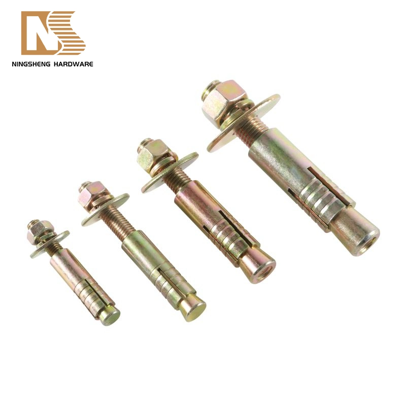 Q235 Grade 4.8 Concrete Expansion Bolts Blue White/Yellow Zinc Plated