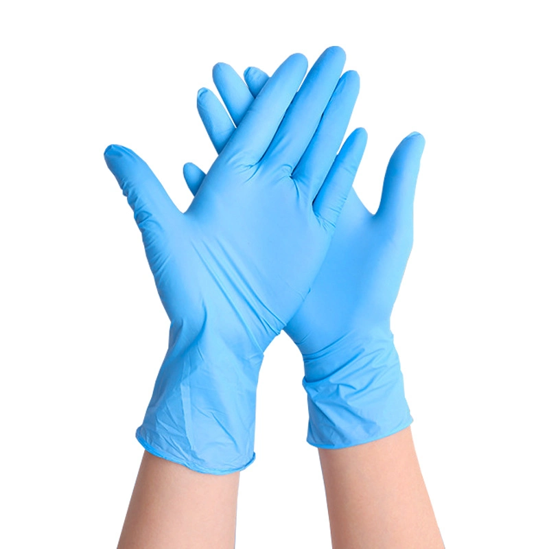 Factory Disposable Composite Cheap Nitrile Gloves Powder-Free Non-Sterile Civil Industrial Inspection Nitrile Gloves