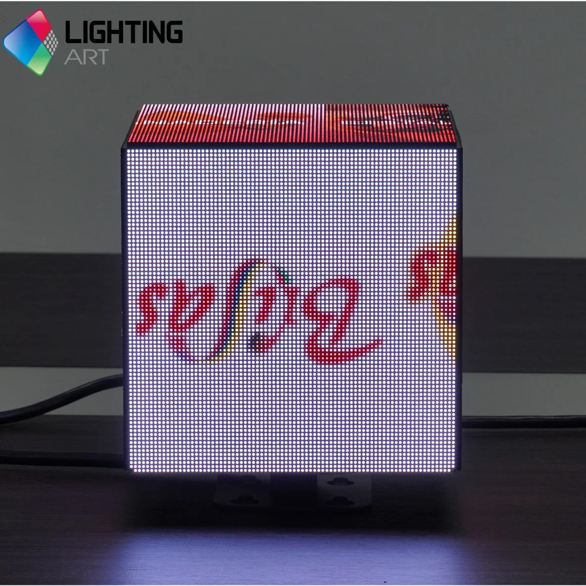 High Resolution P2.5 Outdoor Indoor LED Cube Screen Creative 5 Side Advertising Cube Logo Brand Display