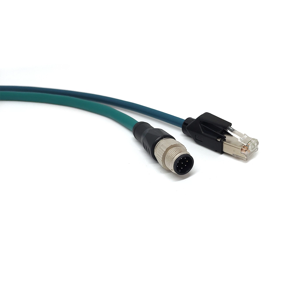 Cat. 5e Ethernet/IP M12 a Code to RJ45 Shielded Fieldbus Communication Cables