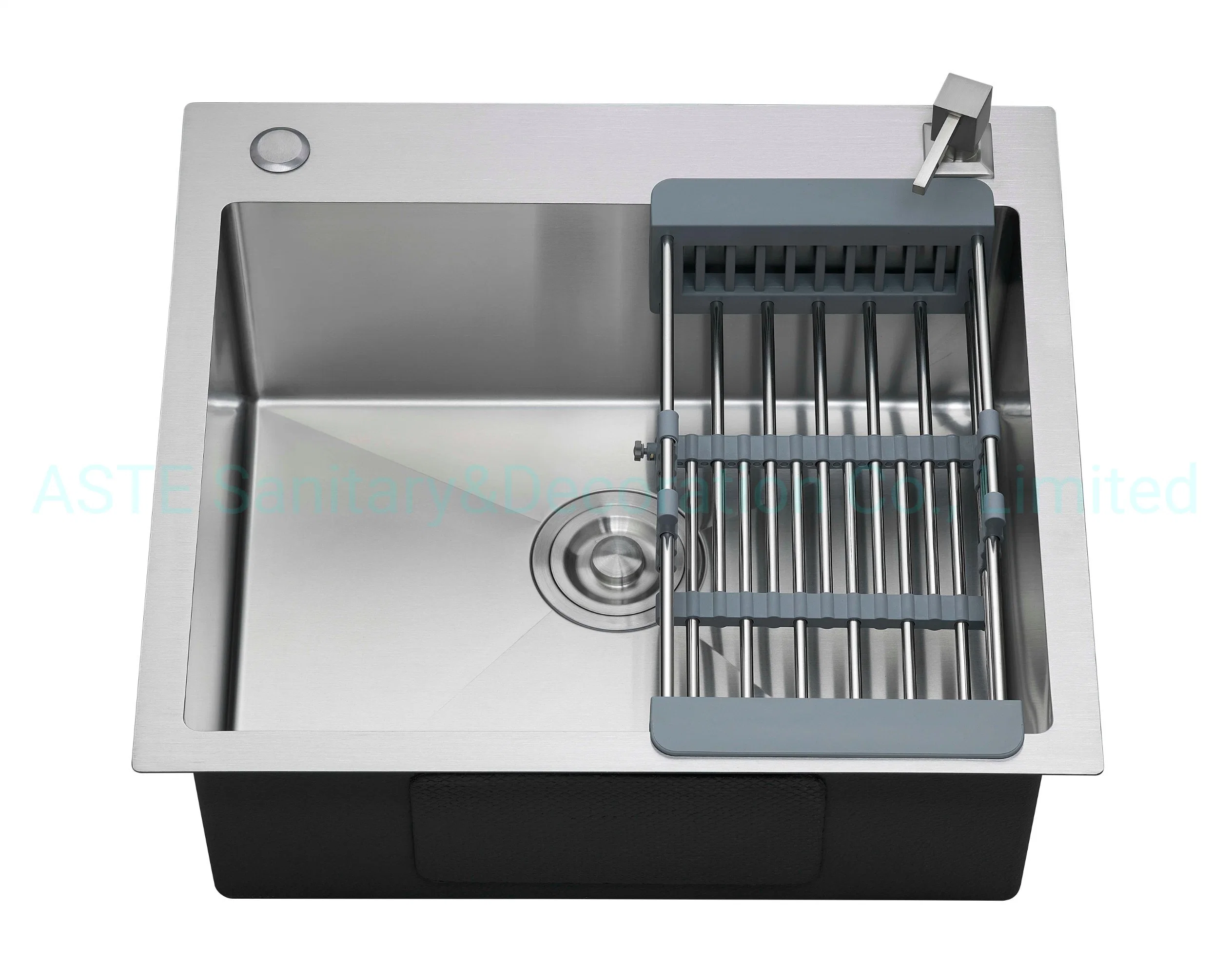 555&times; 510, mm Satin Brush Stainless Steel 201/304 Kitchen Cabinet Accessories Countertop Handmade Handcrafted Sink Hfes5651