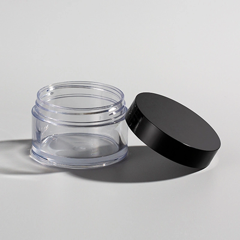 High quality Empty Clear PP Plastic Cosmetic Packaging with Cap Cream Jar