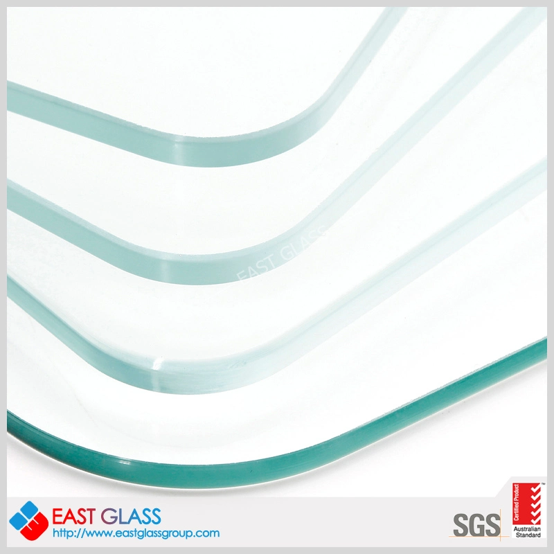 5mm 6mm 4mm Custom Rectangular Bathroom Glass Shelf Glass Ultra Clear Tempered Laminated Glass/Toughened Door Glass/Edge Polished Glass/ Window Glass