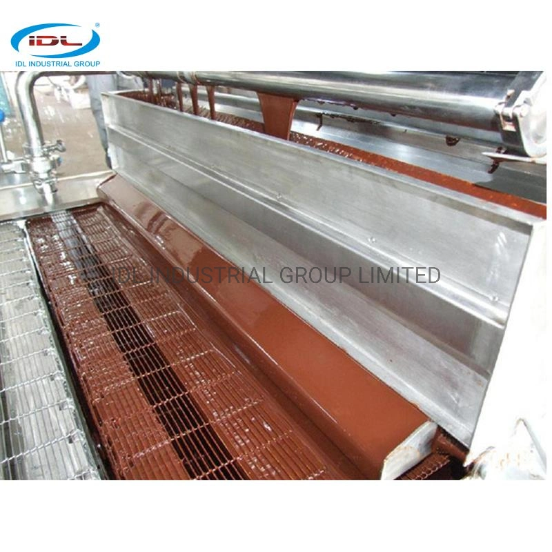 400mm Width Conveyor Belt Chocolate Enrobing Line for Food Coating