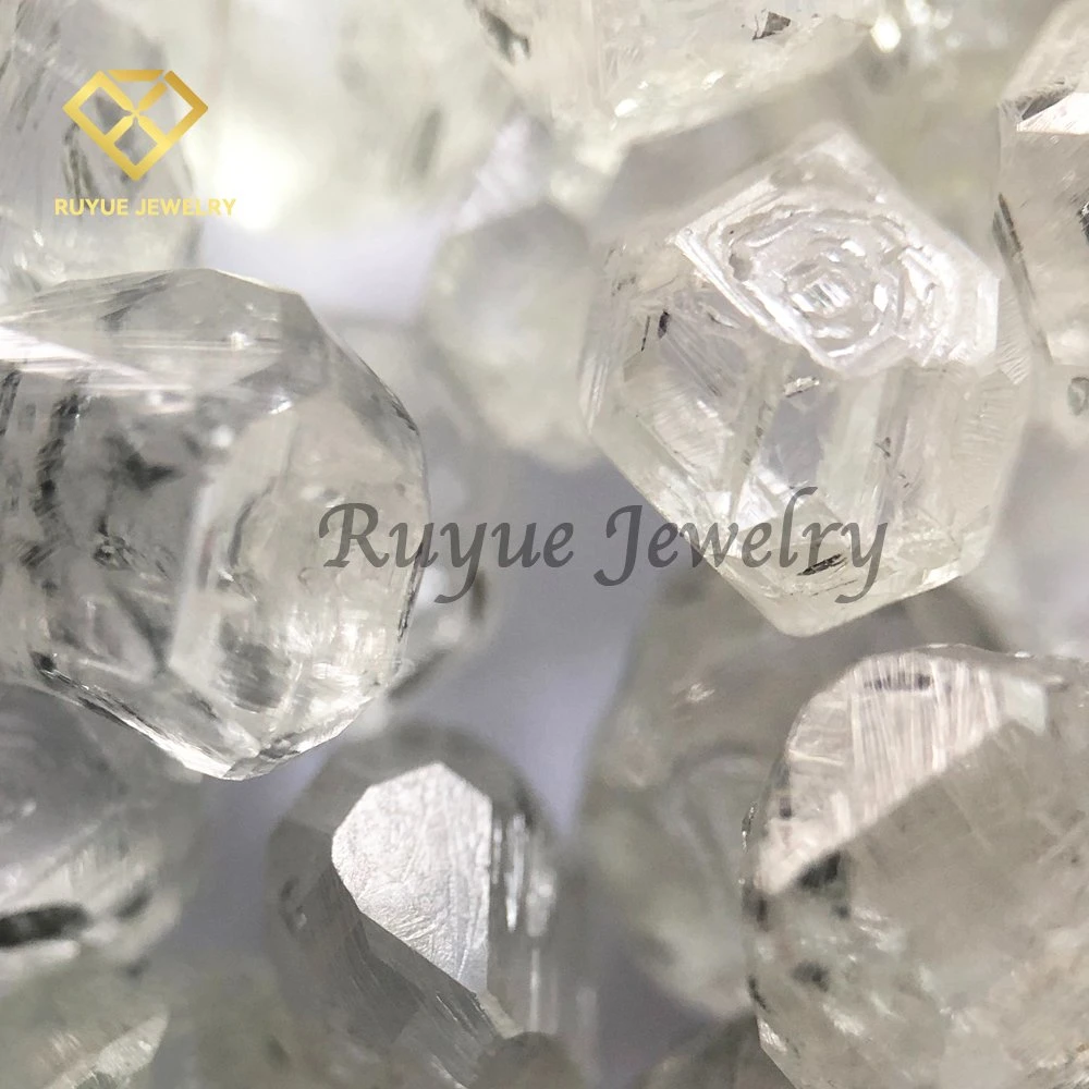 Ruyue Jewelry Hpht/CVD 1.5CT Vvs White Color Igi/Gia Report Customize Wedding Rings Earrings Necklace Uncut Lab Created Diamond Jewelry