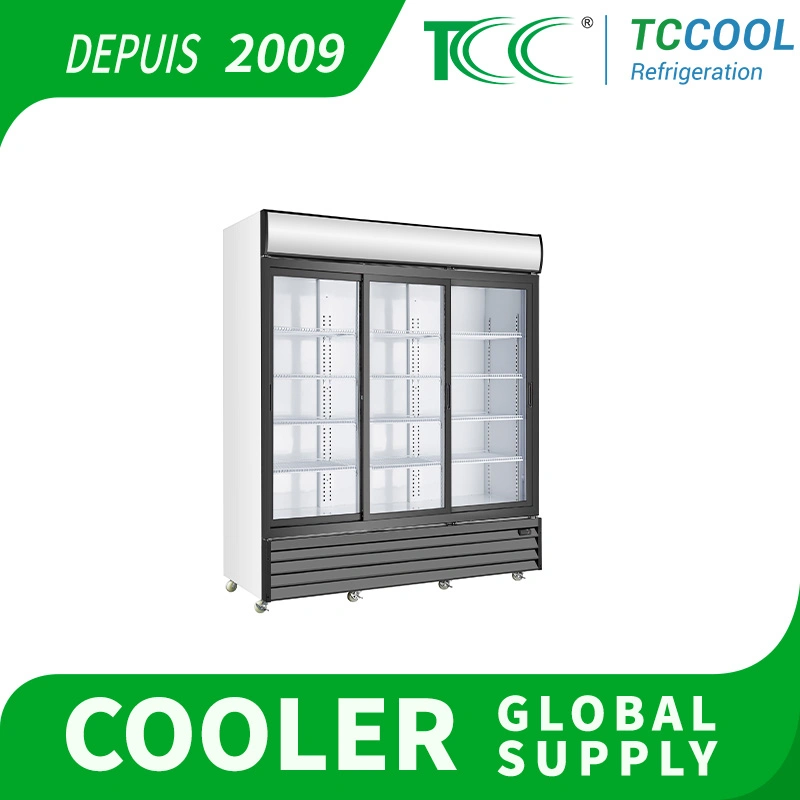 Supermercado alemão Beer Showcase comercial Display Glass Door Cooler GS Norma RoHS