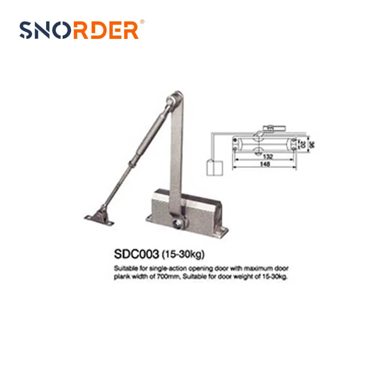 Hardware Accessories Stainless Steel Doorcloser 15-45kgs for Doors