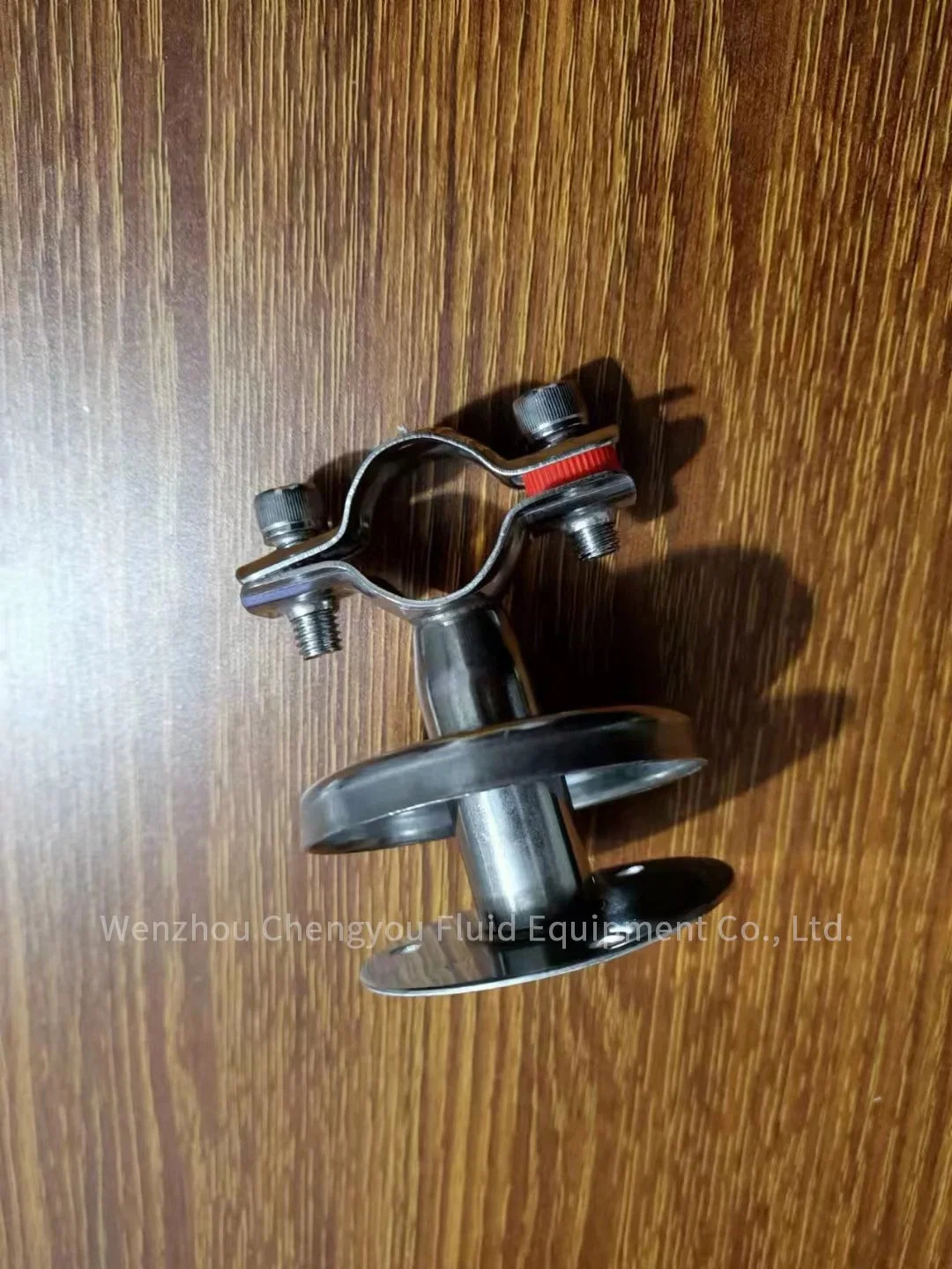 Round Stainless Steel 201 304 Pip Clamp Fitting Pipe Tube Holder with Red Gasket