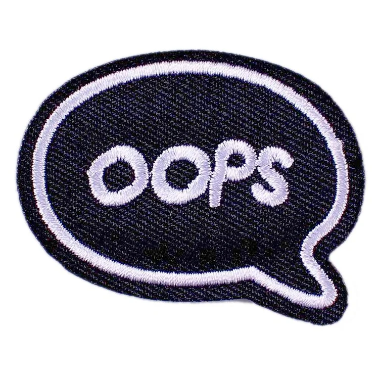 Wholesale/Supplier Customized Logo Made Fashion Lron on Backing Woven Embroidery PVC Patch