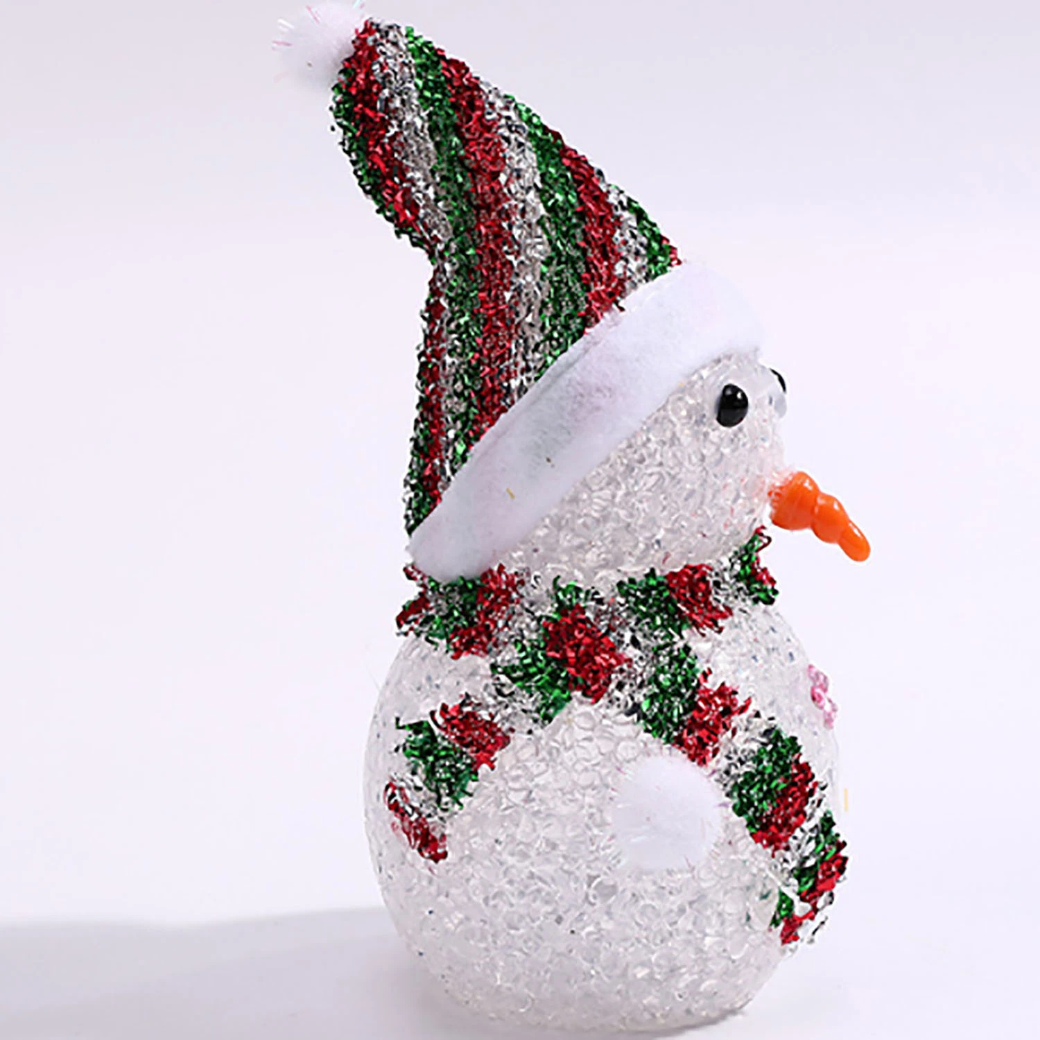 LED Lights Christmas Snowmen Colorful Crystal Grain Christmas Snowman Night Lamp LED