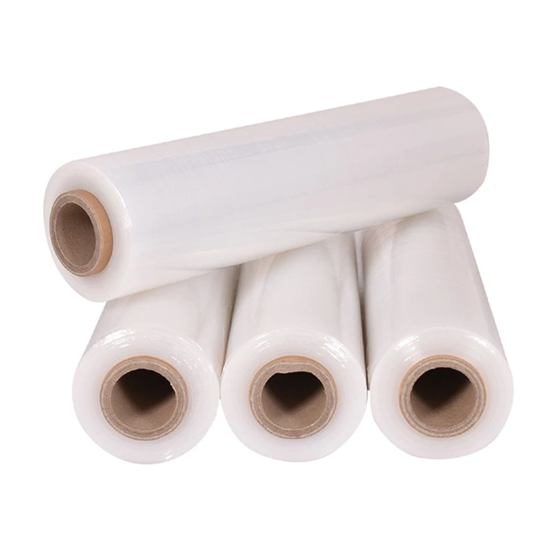 PE Plastic Packaging Transparent Pallet Shrink Wrap Film LLDPE Industrial Hand Stretch Wrap Film Roll Film