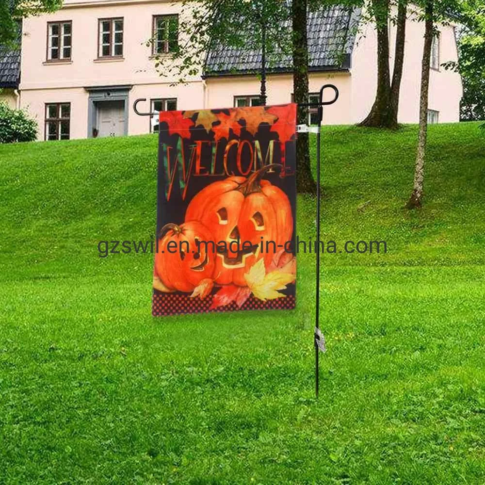 Factory Wholesale Cheap Garden Flag for Halloween Customized Design Logo