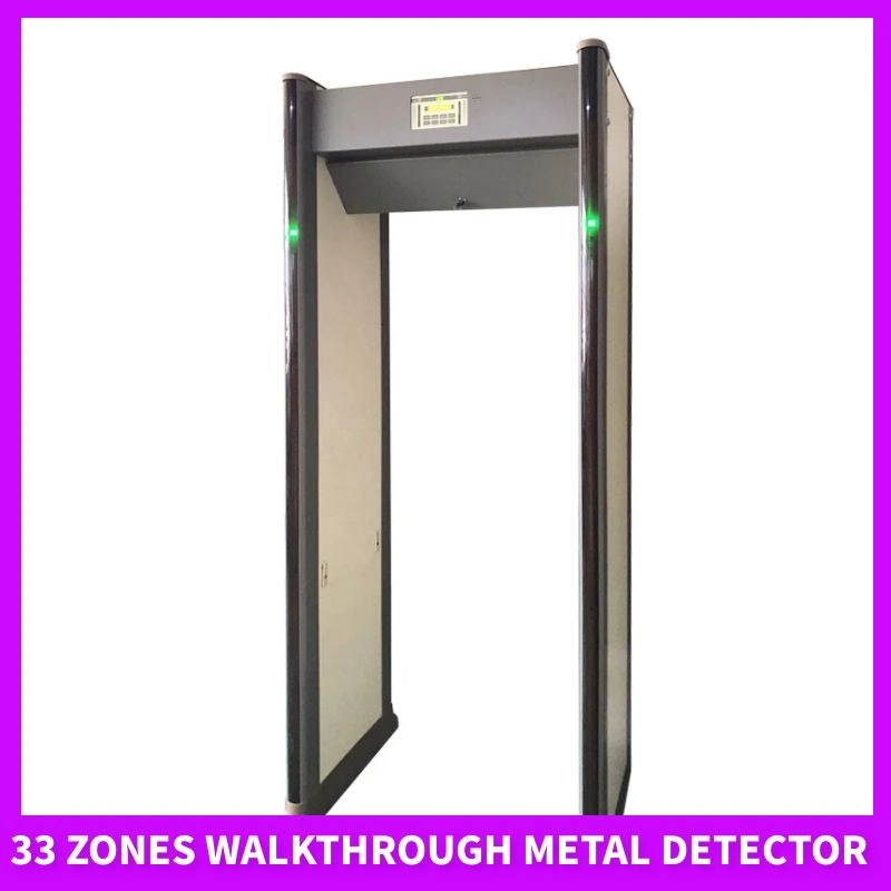 High Sensitivity 33 Zone Walkthrough Metal Detector Portable Door Frame Metal Detector