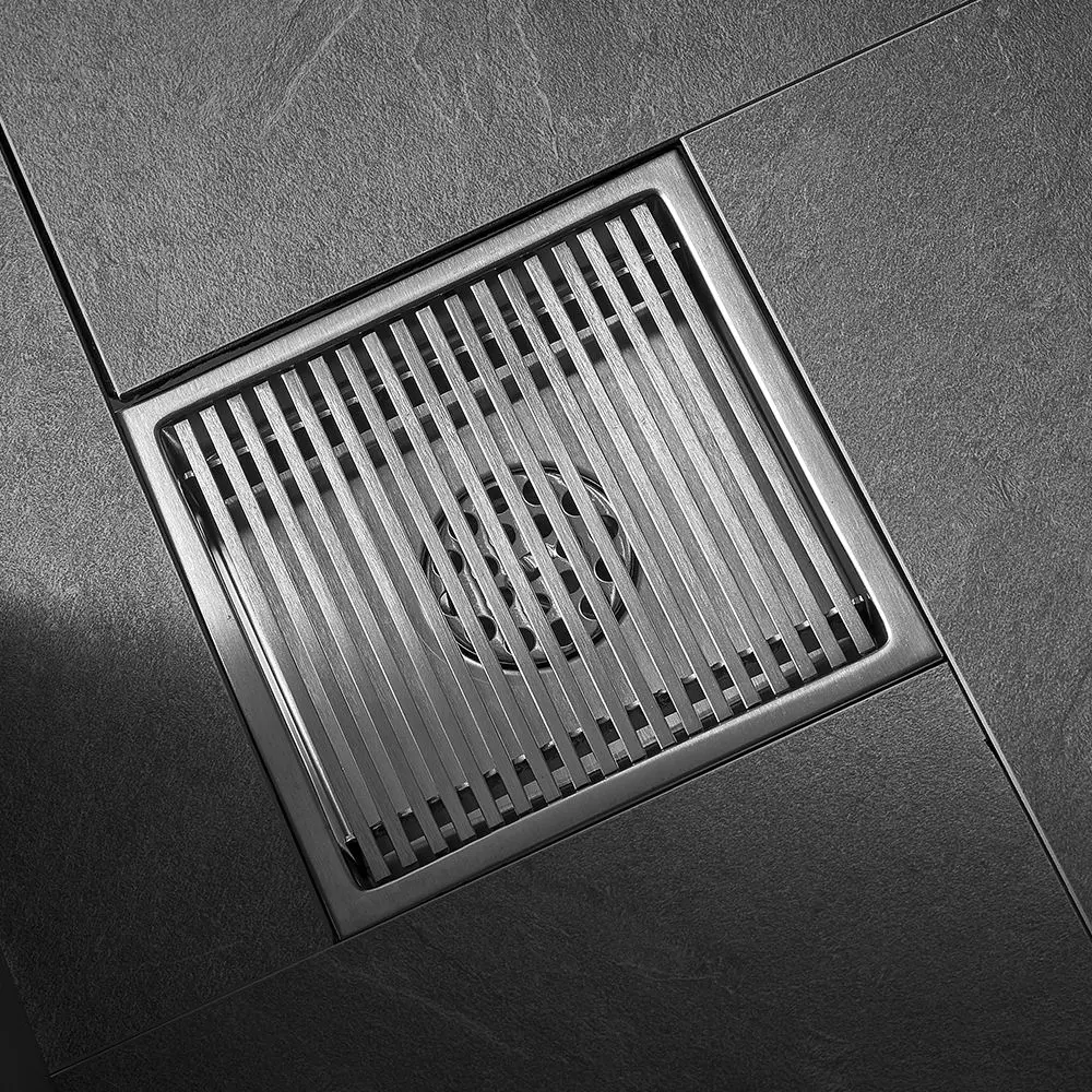 Flashing Strainer Type Floor Drain 304 Stainless Steel Material Floor Drain for Shower Door / Bathroom / Kitchen