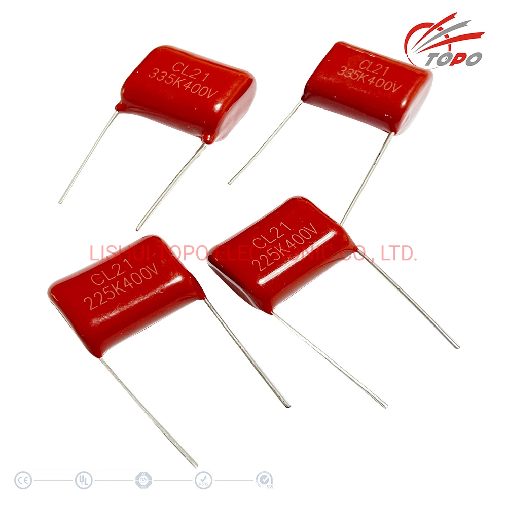 RoHS Electronics Electric Metalized 105j 400V Capacitor for Sale (CL21)