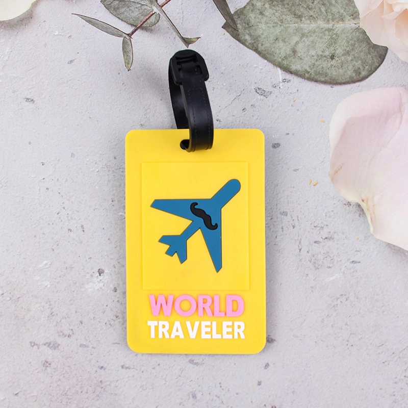 En caoutchouc souple PVC Luggage Tag mode Tag en silicone