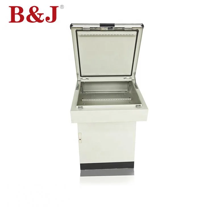 China Custom Made Manual Screen Flip up Security Box for Computer Desk/Rotatable Flip up Computer Table