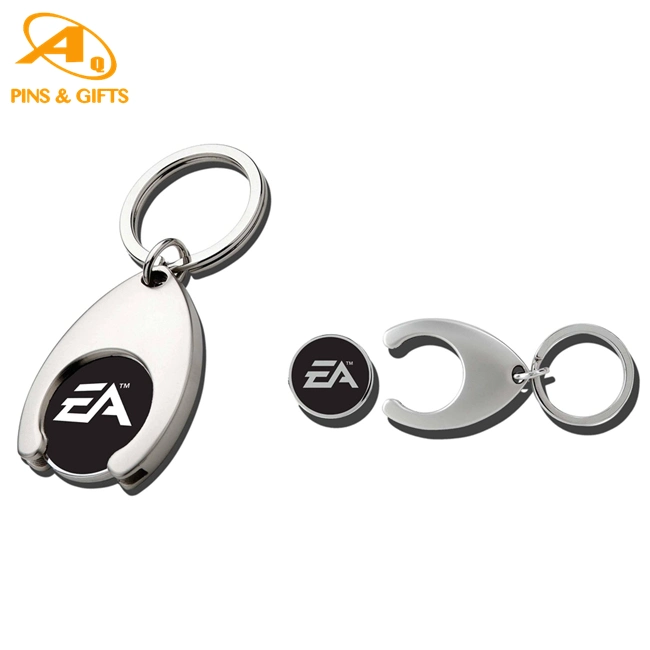 Wholesale/Supplier China Caddy Custom for Car Trove Candy Dispenser Wallet Blank Metal Zinc Alloy Novelty Trolley Badminton Shuttlecock Keychain Token Coin