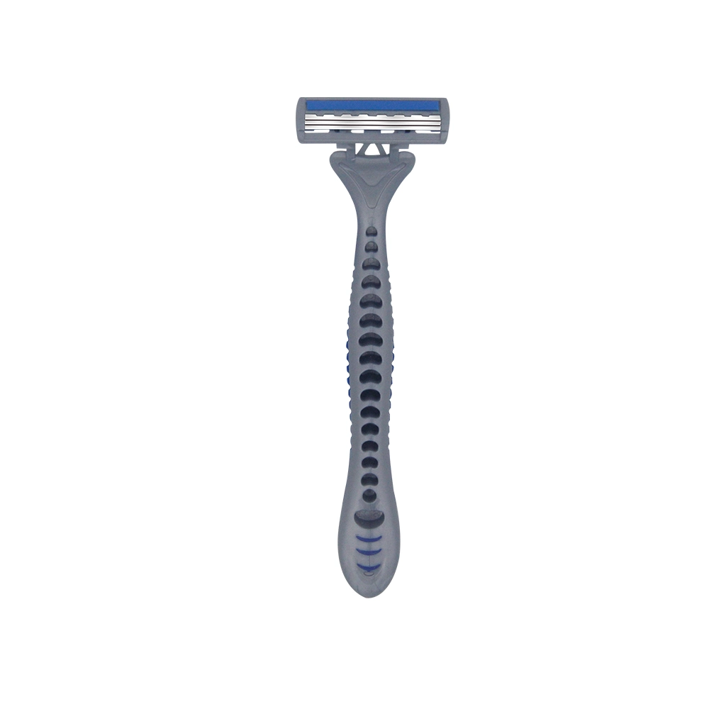 Unisex Color Triple Blade Razor with Lubricating Strip