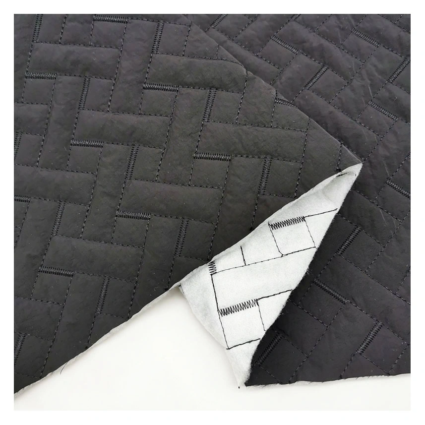 Winter Fabric 360t Nylon Thermal Waterproof Quilted Fabric for Jacket/Coat/Bag