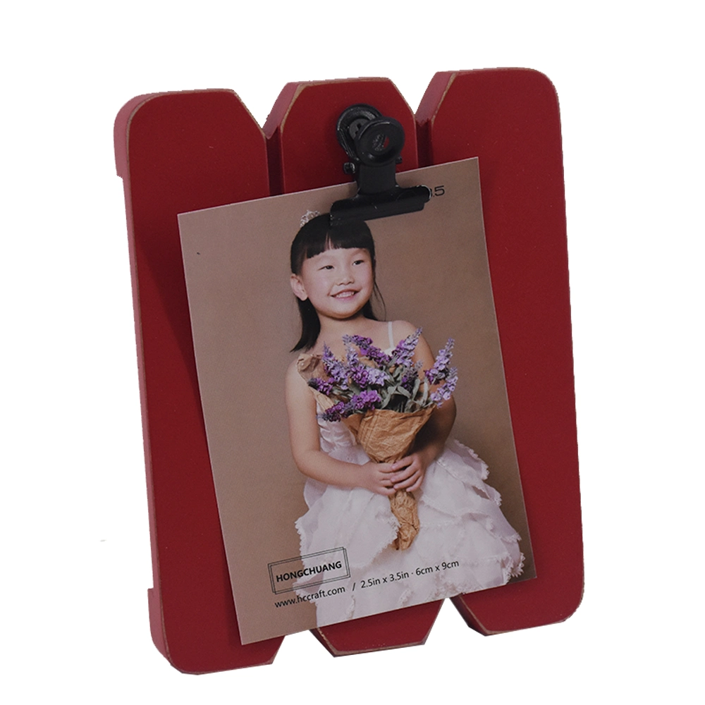 Home Decoration Tabletop Wooden Mini Clip Frame