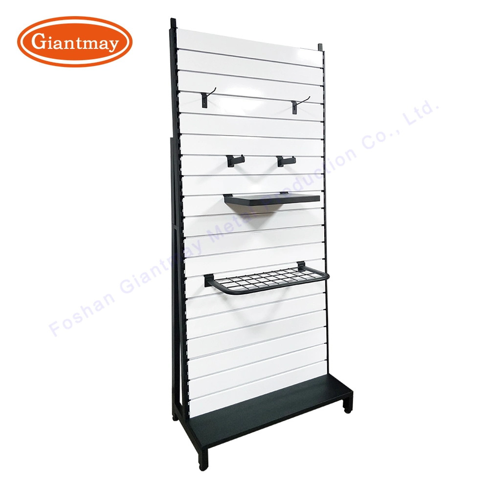 Giantmay Metal Phone Accessories Shop Display Slat Wall Slatwall Shelf