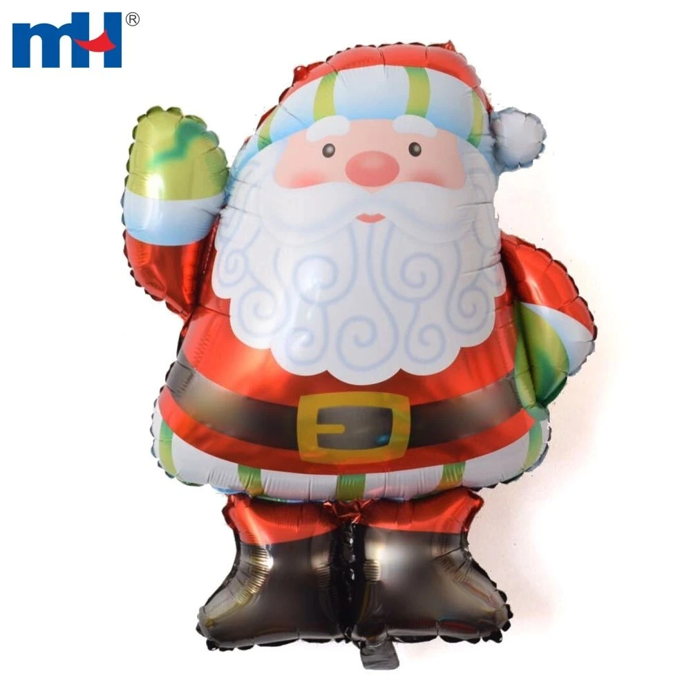 Christmas Party Decoration Air Balloons Santa Claus Mylar Foil Balloons