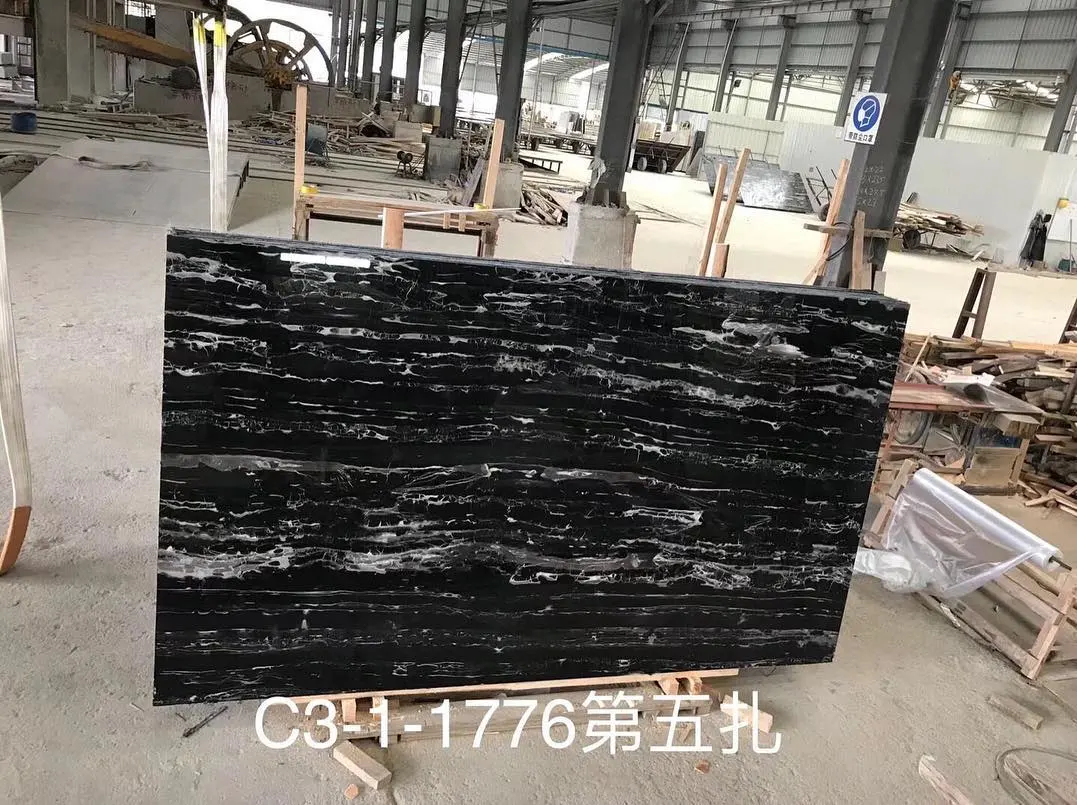 Black Marble Stone Slabs/Tiles for Vanity/Countertops/Floor/Wall House/Villa Building Engineering