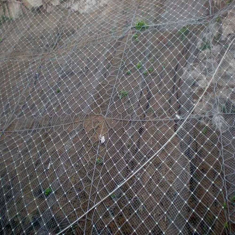 Slope Protection Net Steel Grid Mesh Rockfall Barrier Mesh Sns Flexible Security Protection System