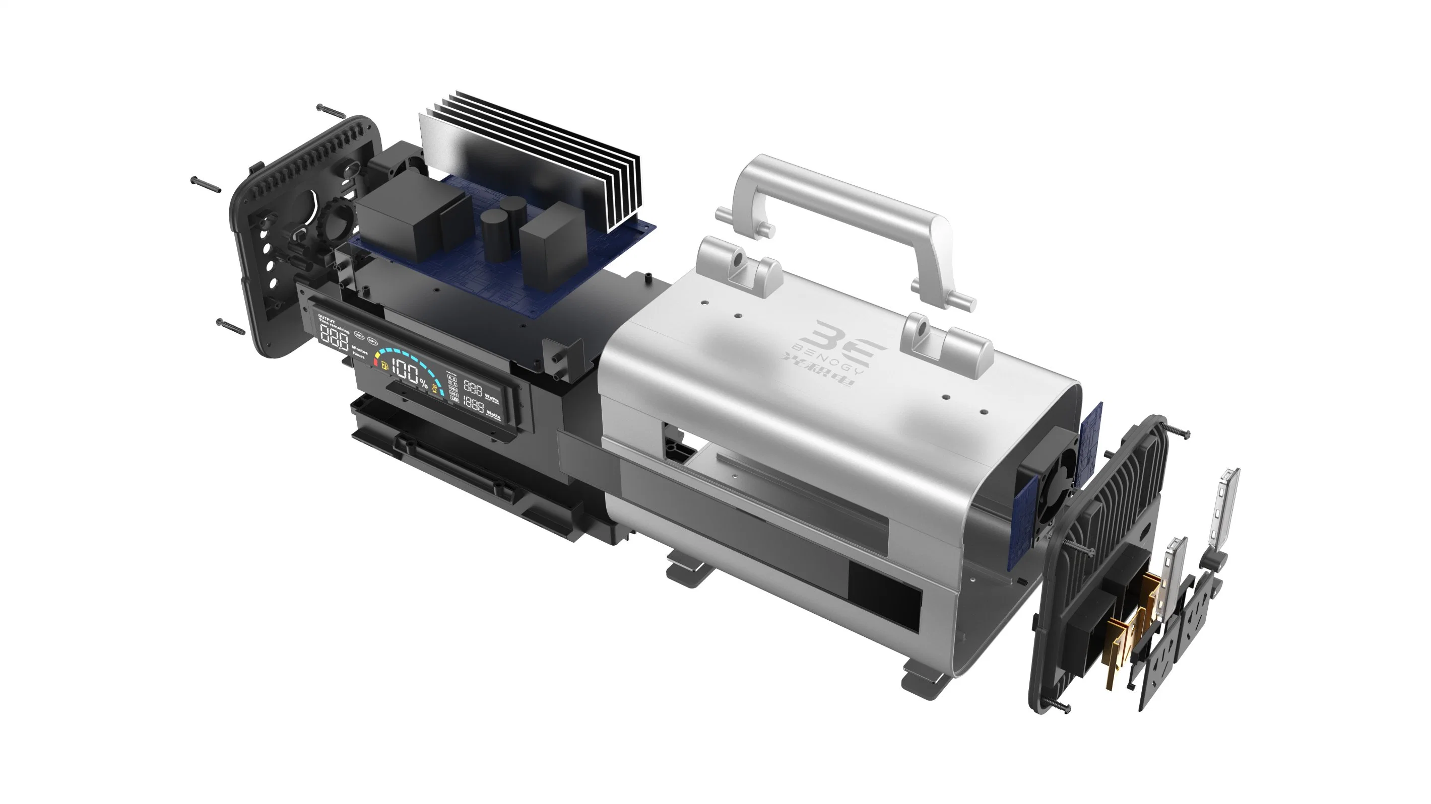 Mobile Stromversorgung Solar-Batterie-Generator Pure Sinus Wave Inverter Mit Akkuladegerät