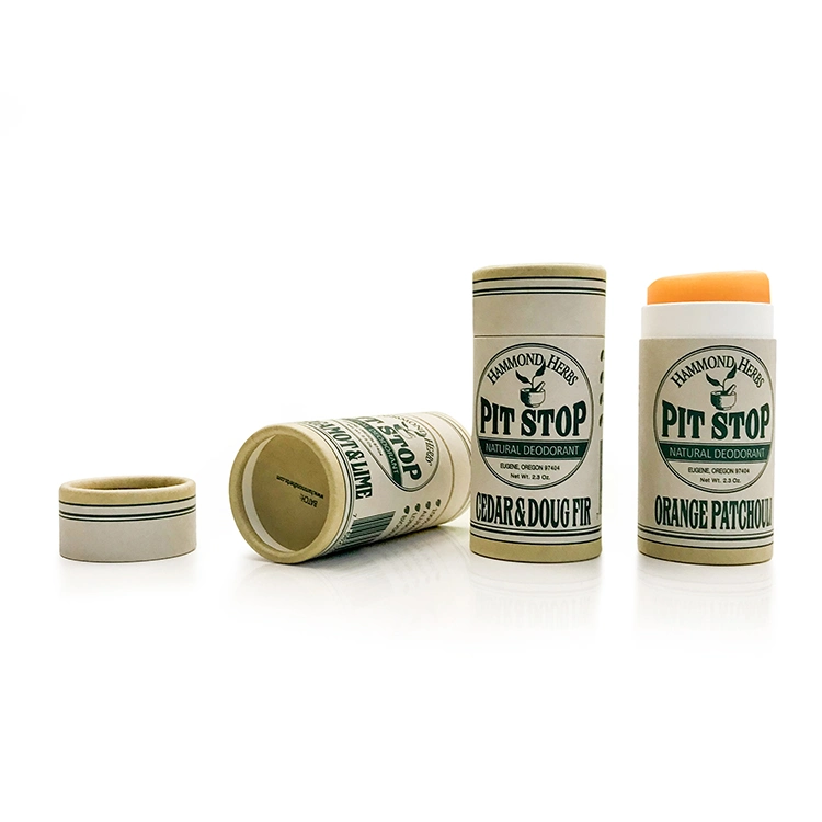 Skincare Solid Perfume Packaging cartón contenedor de papel tubo