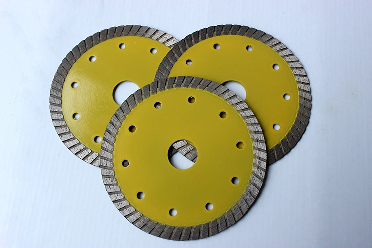 Hot Press Sintered Diamond Blade, Small Diameter Turbo Rim Diamond Blade for Cutting Stones & Granite