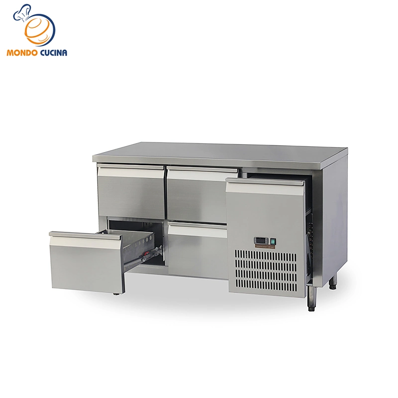 Commercial Undercounter Refrigerator Kitchen Equipment Fridge with Folding Door Commercial Air Cooler