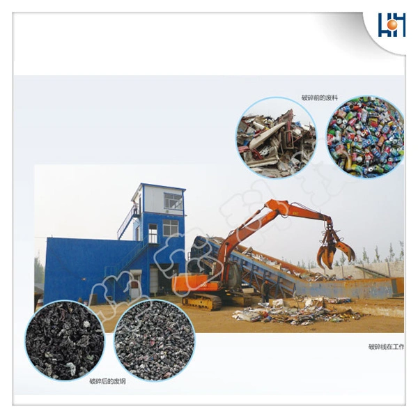 Monthly Deals Hydraulic Scrap Steel Shredding Recycling Machine Metal Waste Car Shell Aluminum Shredder Huahong Psx-6080