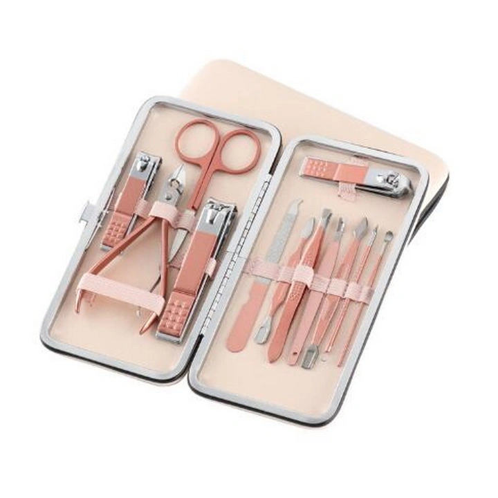 Rose Gold 12 Pieces Nail Clippers Manicure Set