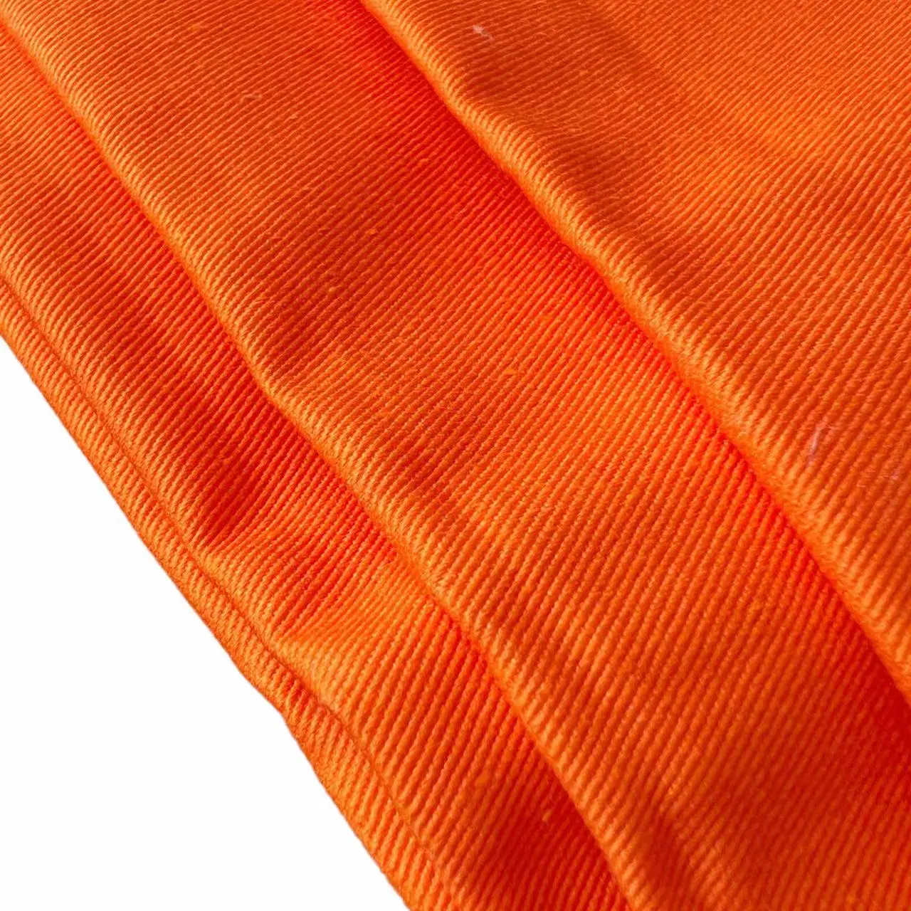 Fluorescent Orange Woven Cotton pour veste haute visibilité avec 234GSM